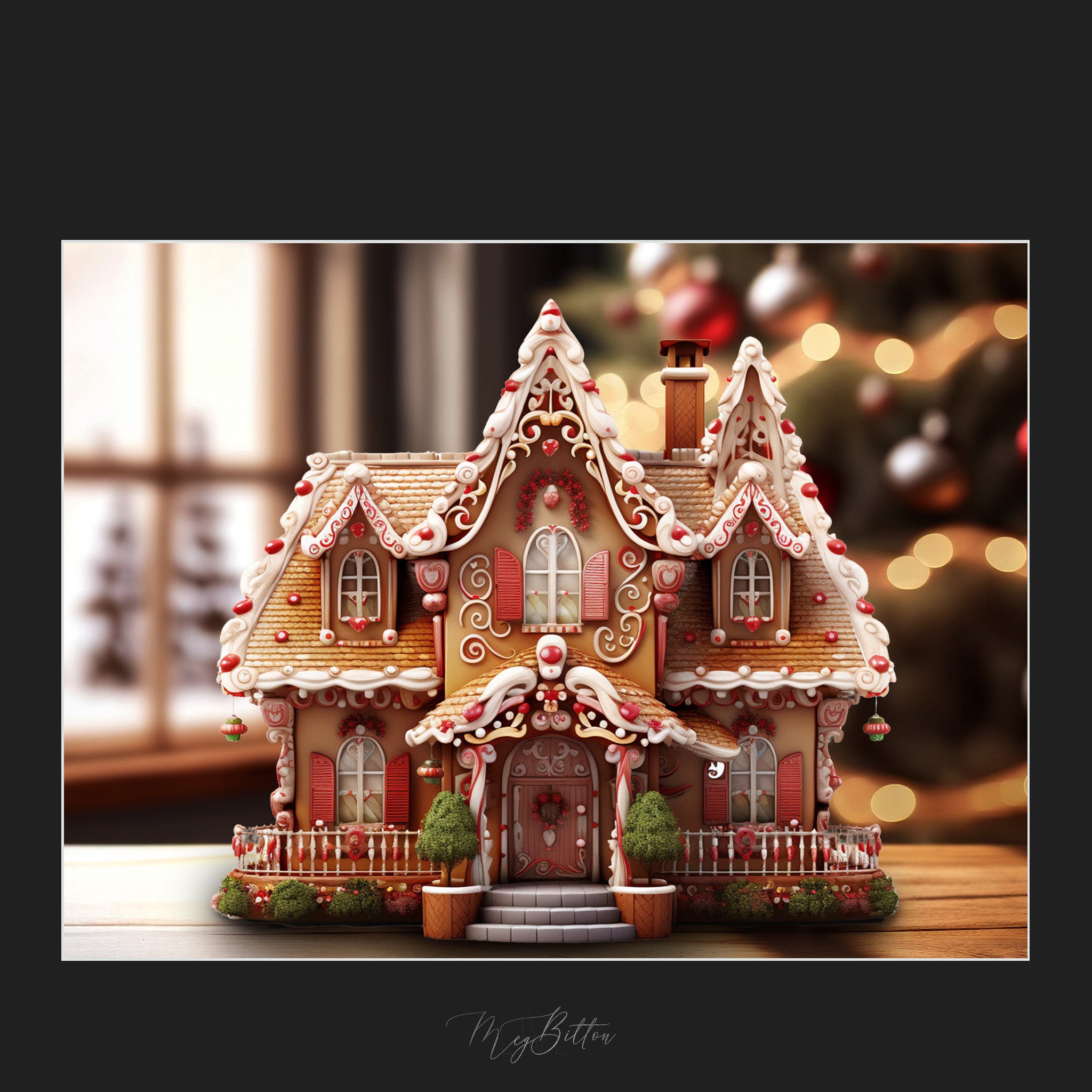 Magical Gingerbread House Overlays