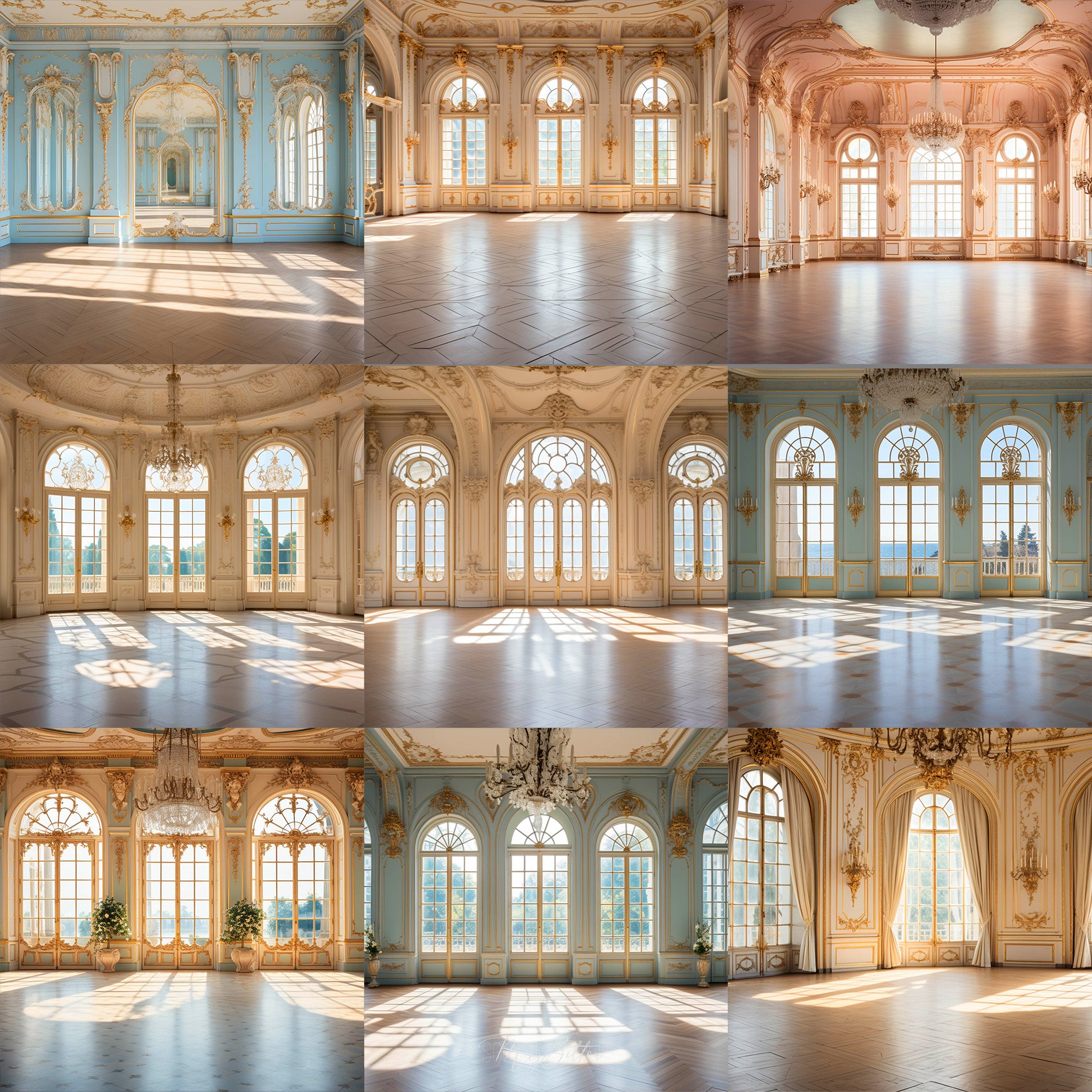 Ultimate Fairytale Ballroom Background Bundle