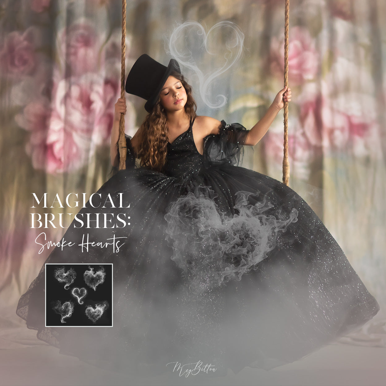 Magical Smoke Heart Brush Set