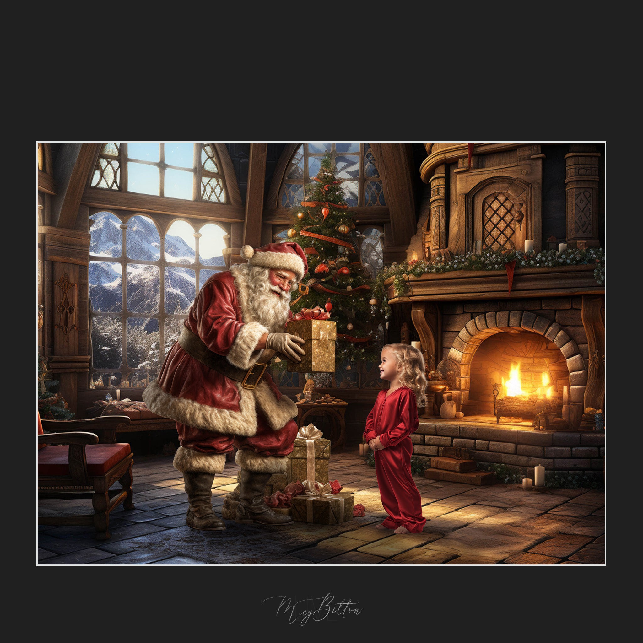 Magical Gifting Santa Overlays