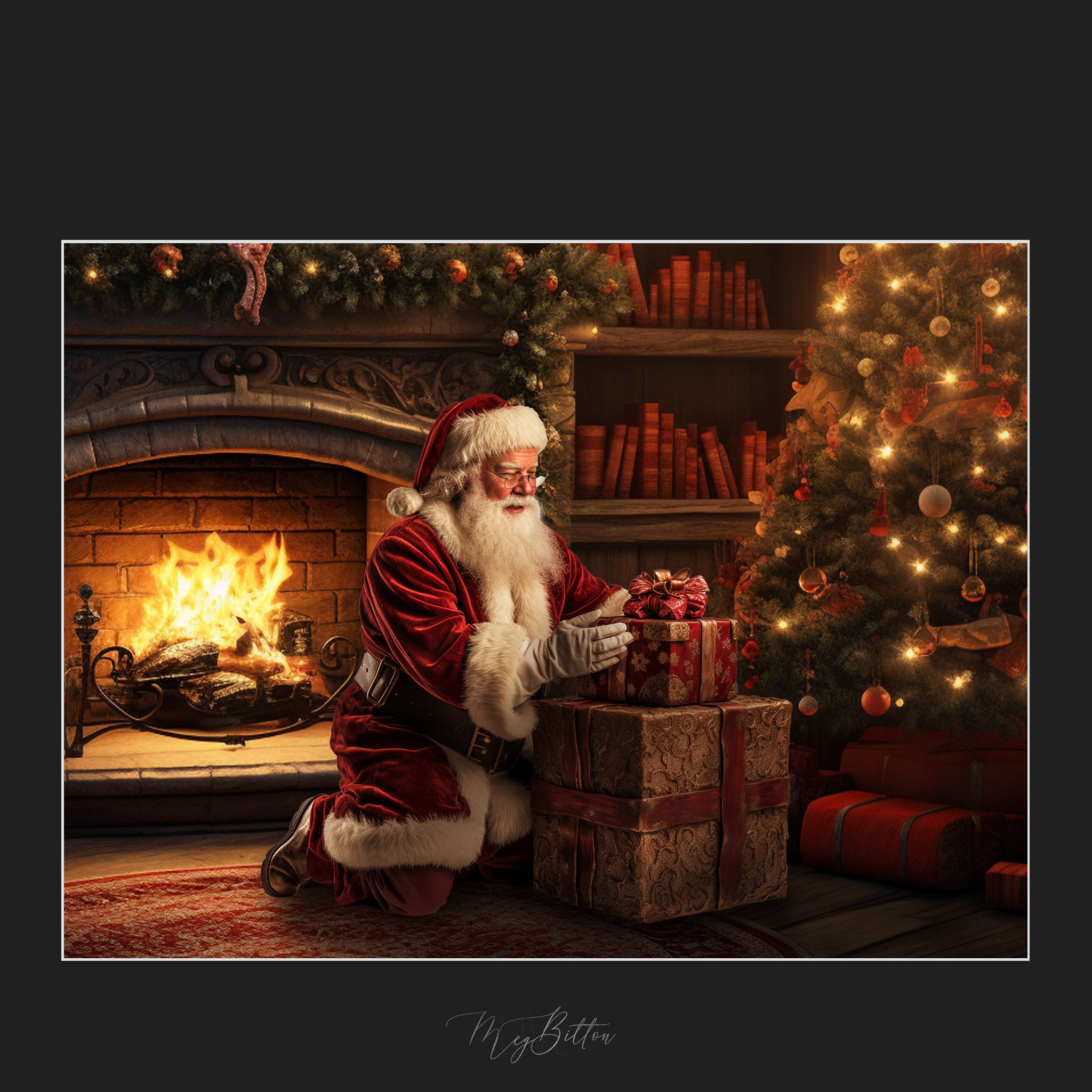 Magical Hiding Gifts Santa Overlays