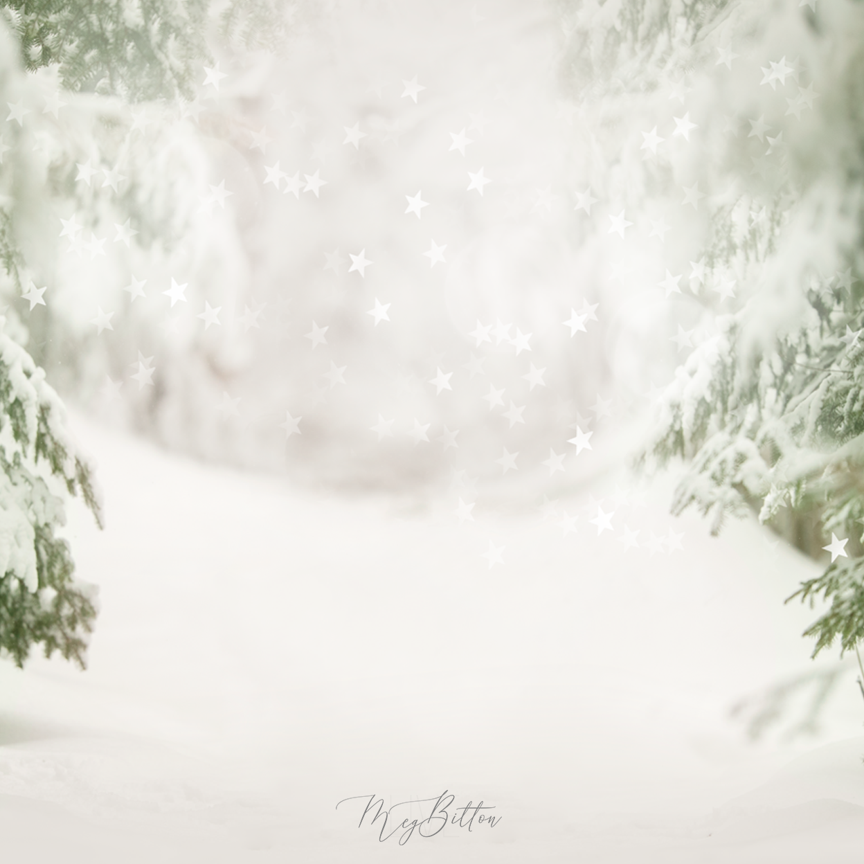 Digital Background: Snow